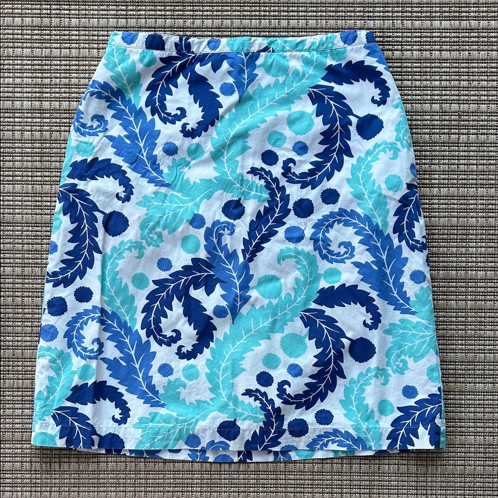 Boden Patterned Skirt With Pockets, Fully Lined, … - image 1